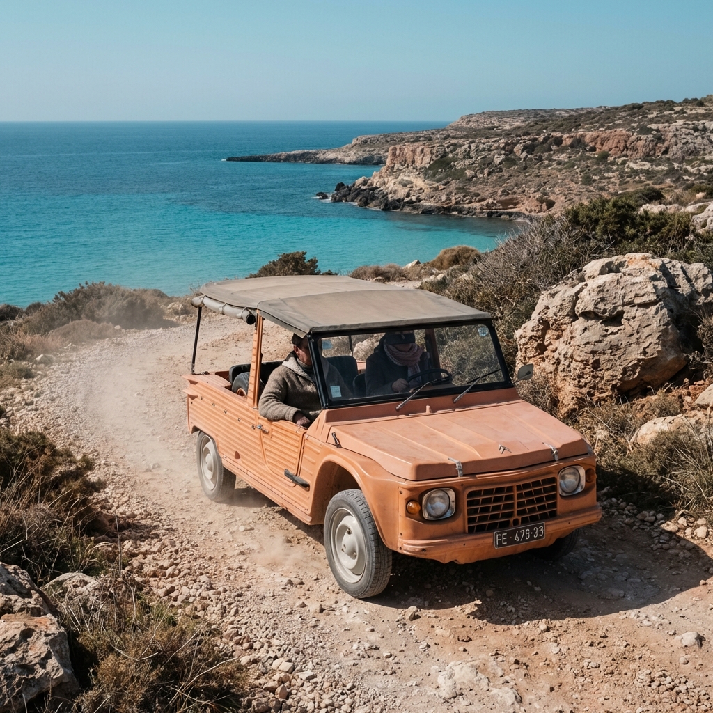 I migliori itinerari per esplorare Lampedusa in Mehari